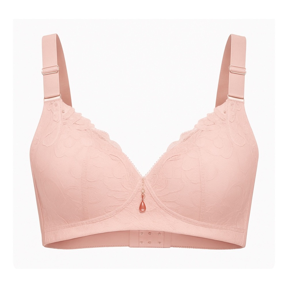 ESETAY Pink Lace Underwire Bra 38D Plus Size Full Coverage Push-Up NWT
